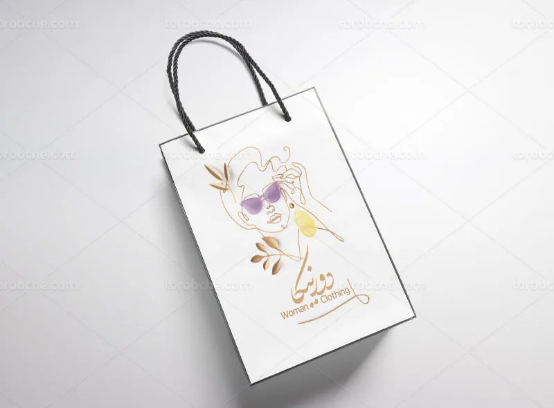 طرح لایه باز ساک دستی بوتیک زنانه