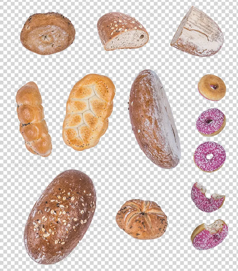 عکس PNG نان فانتزی و دونات