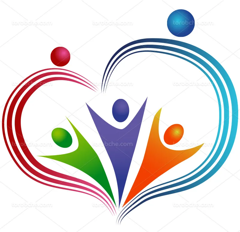 وکتور لوگوی کار گروهی