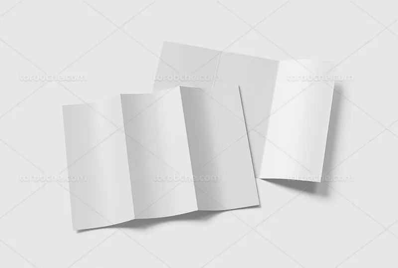 موکاپ PSD بروشور 3لت
