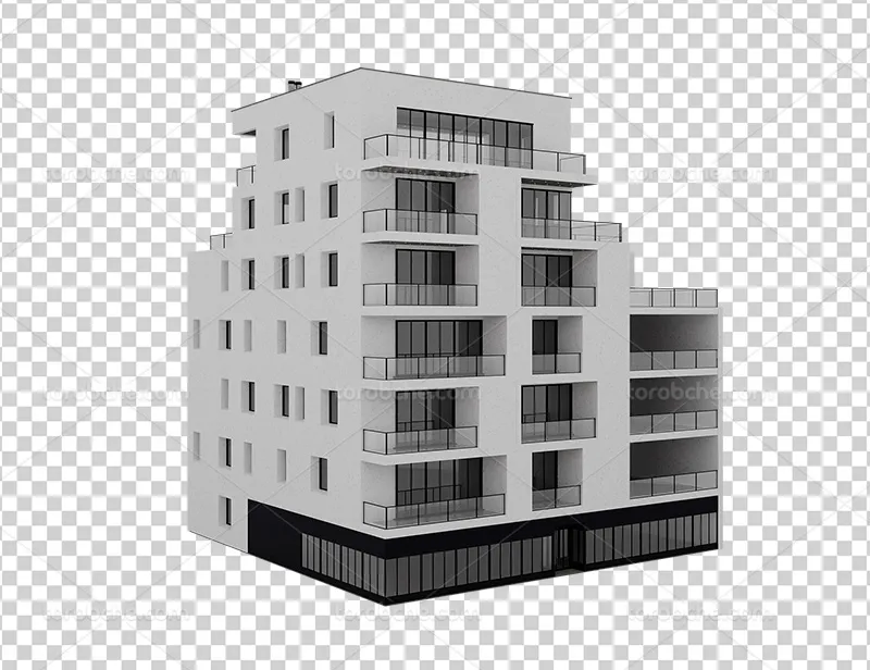عکس PNG ساختمان چند طبقه
