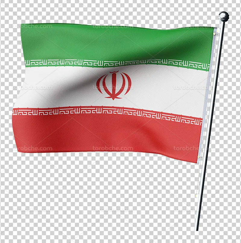 عکس پرچم سه رنگ ایران PNG رایگان