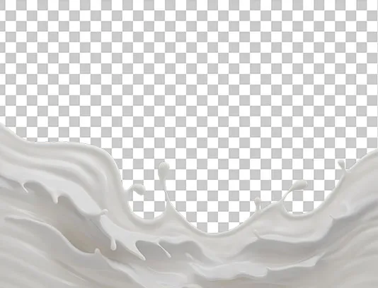 عکس اسپلش شیر گاو PNG