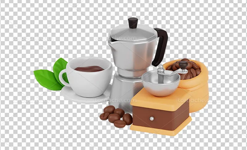 عکس PNG موکاپات و فنجان قهوه