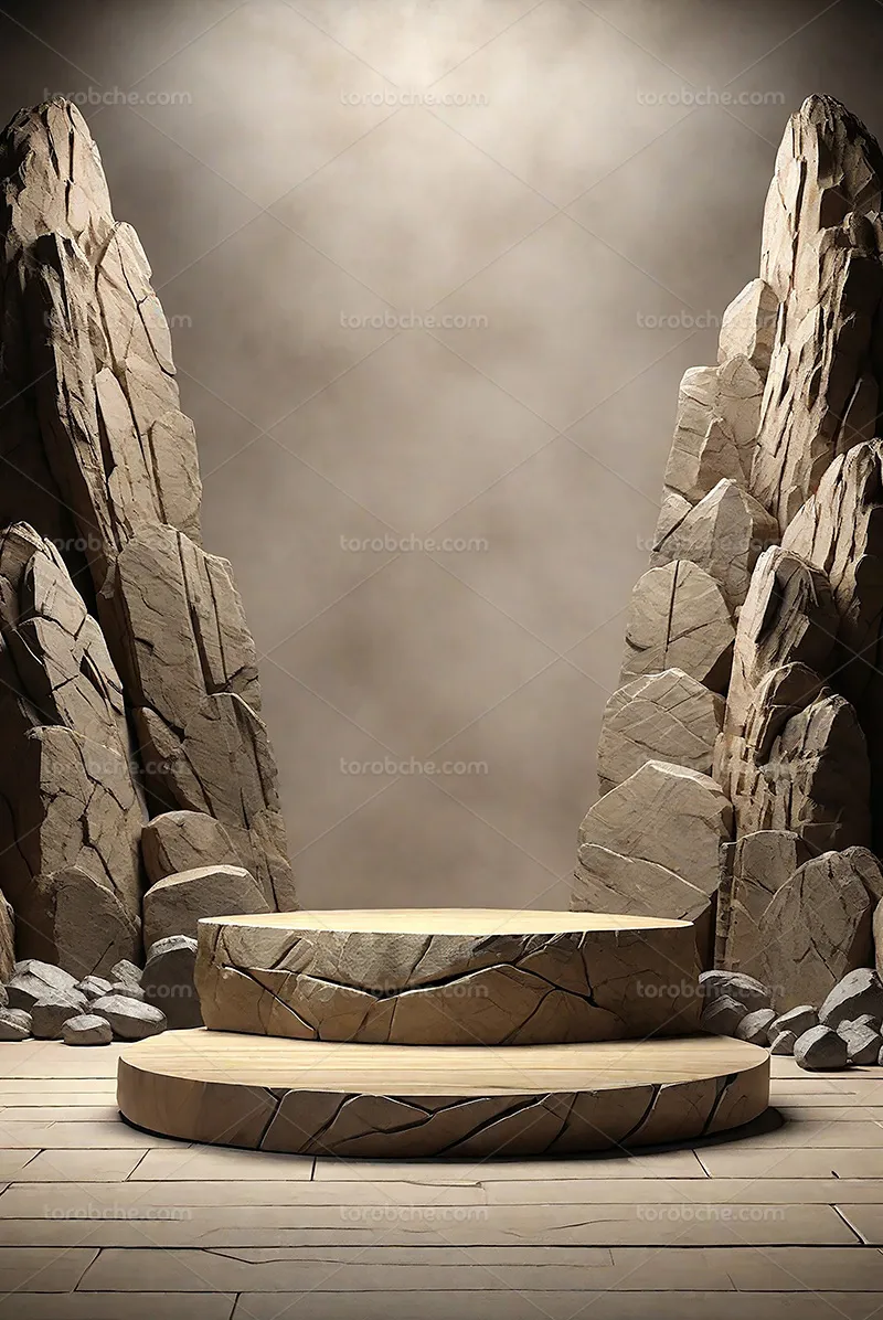 بک دراپ عکاسی محصولات روی سنگ