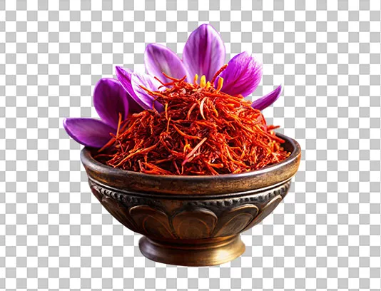 عکس PNG زعفران در کاسه