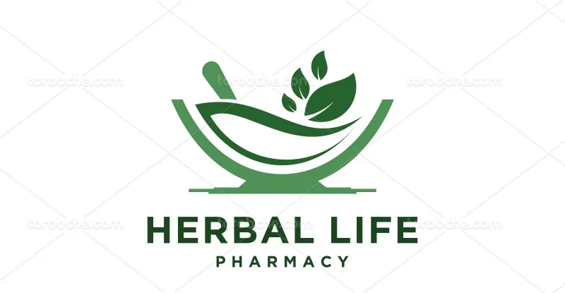 لوگوی طب سنتی سبز