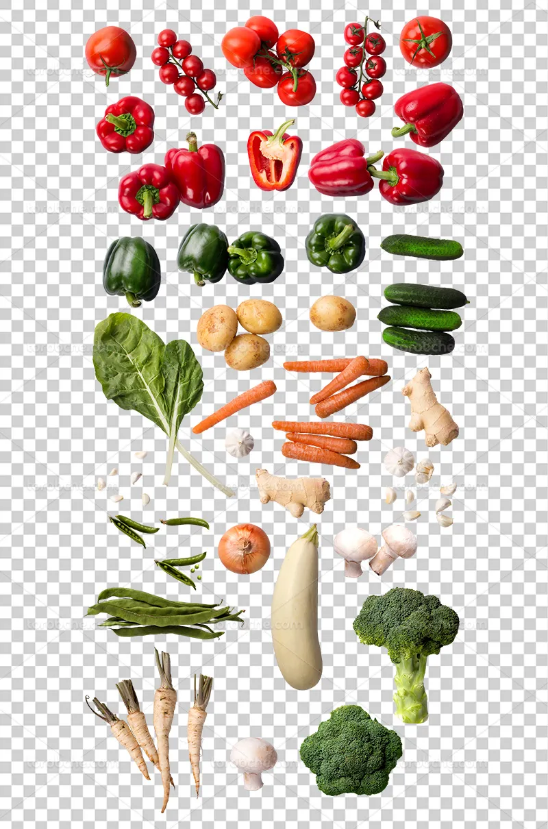 عکس سبزیجات تازه PNG