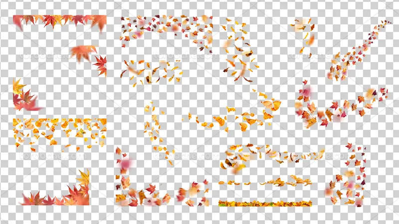 عکس PNG برگ پاییزی مناسب طراحی های فصلی