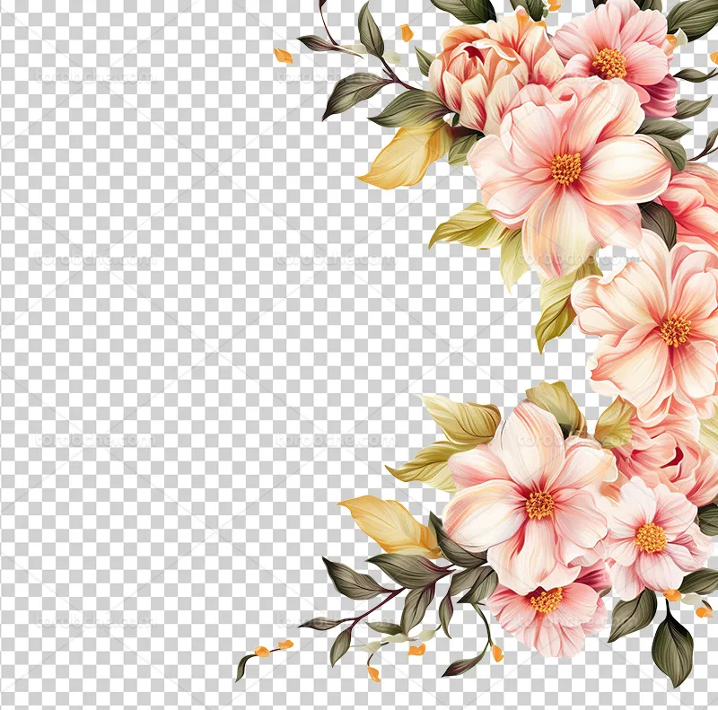 عکس PNG گل برای طراحی کارت دعوت