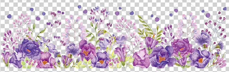 عکس PNG گل بنفش برای طراحی گرافیکی