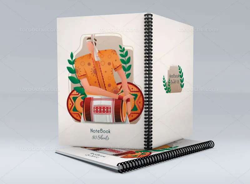 طرح لایه باز جلد دفتر فانتزی پسرانه