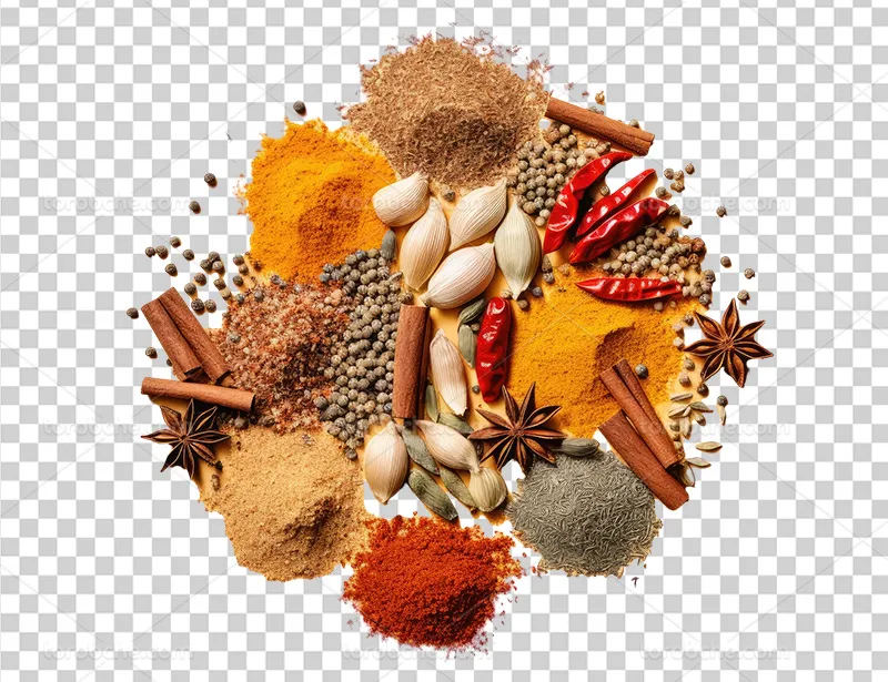 عکس PNG انواع ادویه مناسب طراحی انواع خوراکی