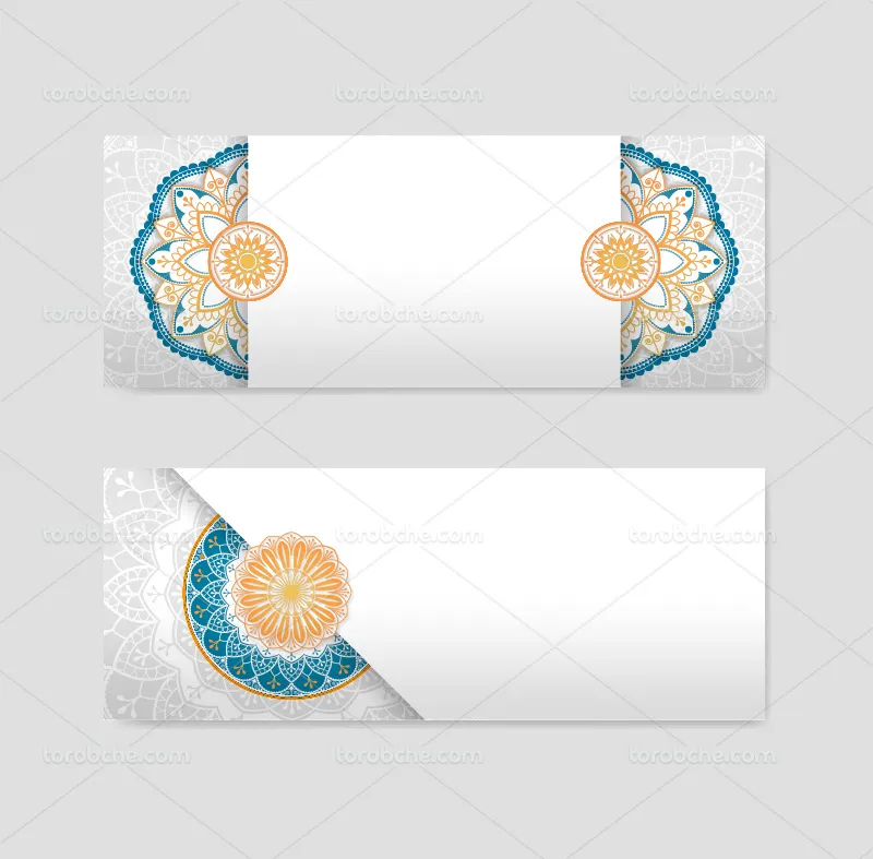 وکتور کادر سنتی رایگان مناسب طراحی مذهبی