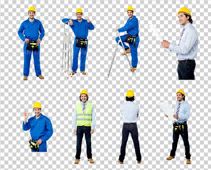 عکس PNG کارگر ساختمانی مناسب طراحی صنعتی