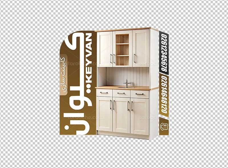 طرح استیکر لایه باز کابینت سازی