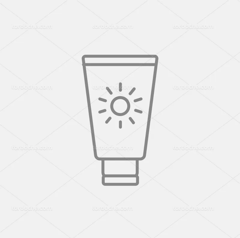 وکتور کرم ضد آفتاب برای طراحی آرایشی رایگان