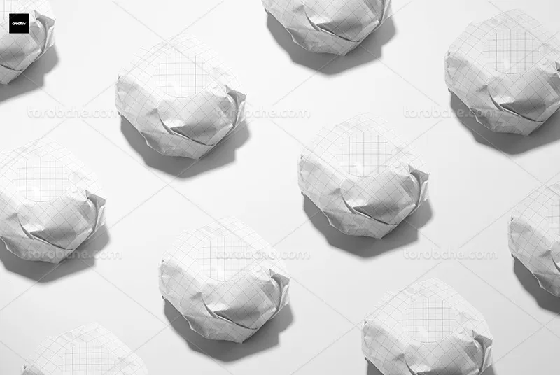 موکاپ PSD همبرگر رایگان