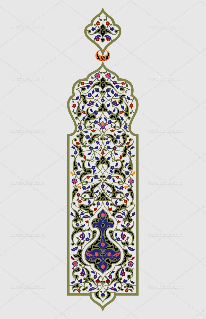 وکتور نشان تذهیب سبز