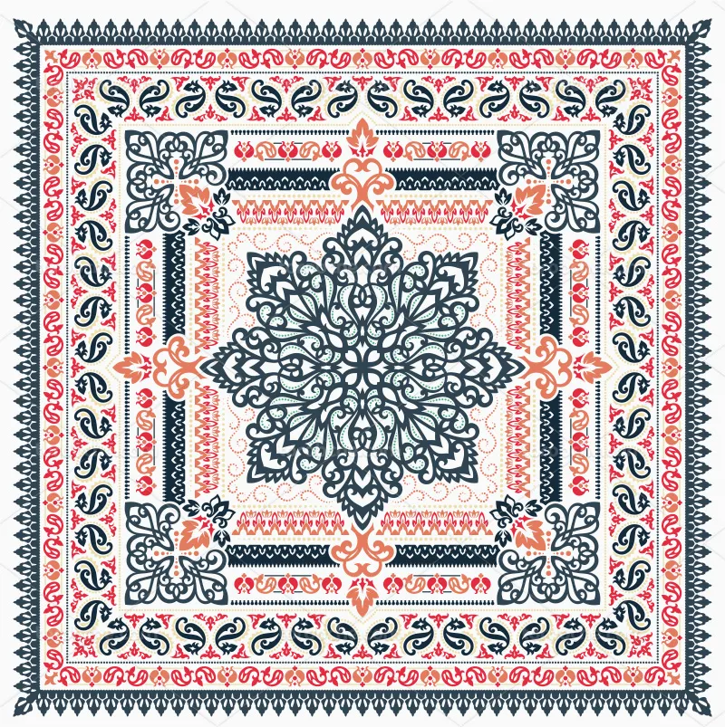 وکتور کتیبه سنتی قرمز