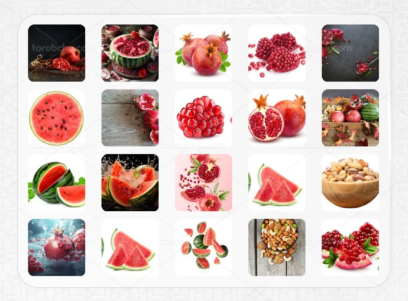 مجموعه 80 عکس یلدا با کیفیت بالا برای طراحی