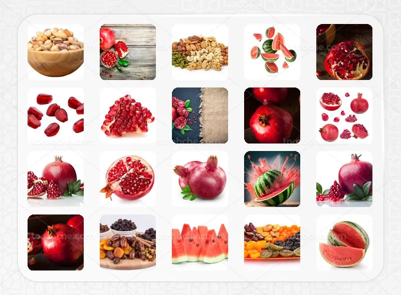 مجموعه 80 عکس یلدا با کیفیت بالا برای طراحی
