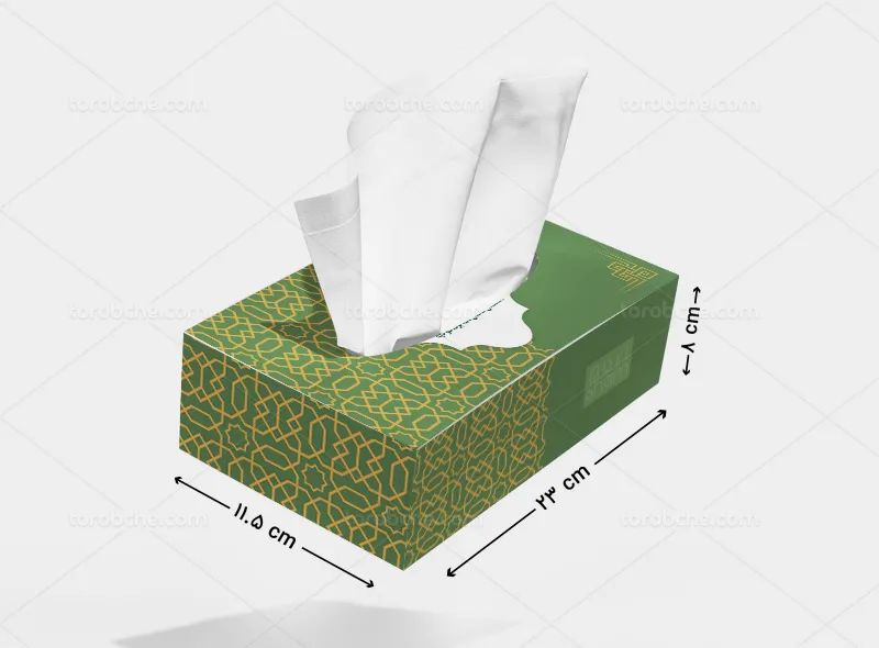 جعبه دستمال کاغذی لوکس لایه باز