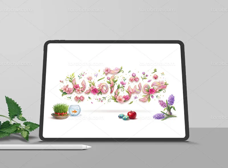 نقاشی دیجیتال تایپوگرافی خوش آمدید