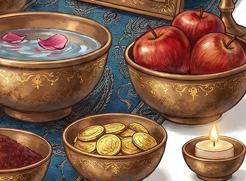 طرح نقاشی دیجیتال هفت سین