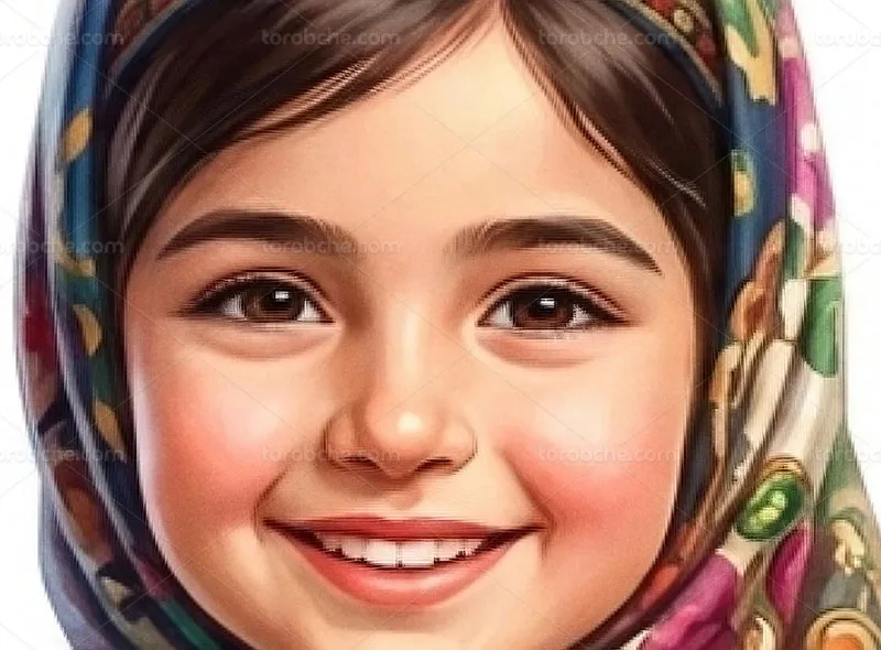 طرح نقاشی دیجیتال کاراکتر نوروزی