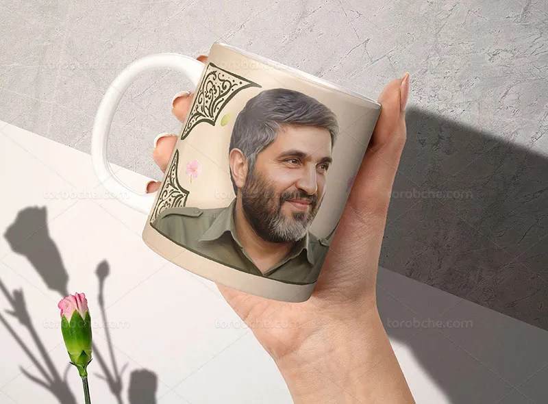 طرح ماگ شهید احمد کاظمی