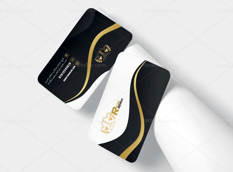 طرح لایه باز ست سربرگ و کارت ویزیت وکالت