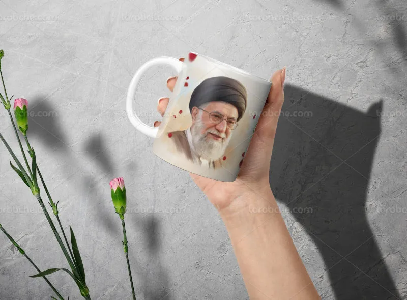 طرح ماگ رهبر شهید