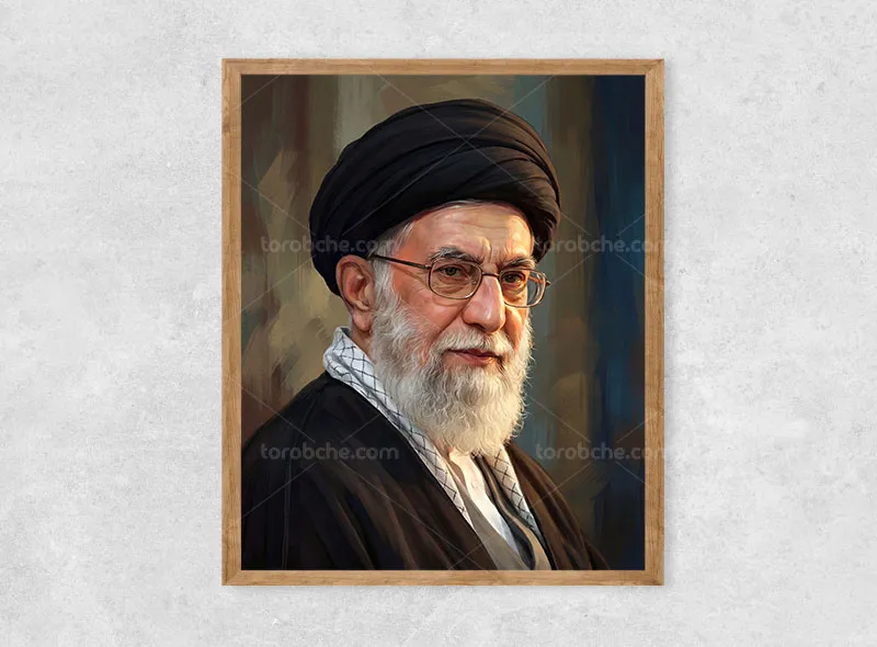 نقاشی دیجیتال قائد امت شهید حضرت امام خامنهای (ره)