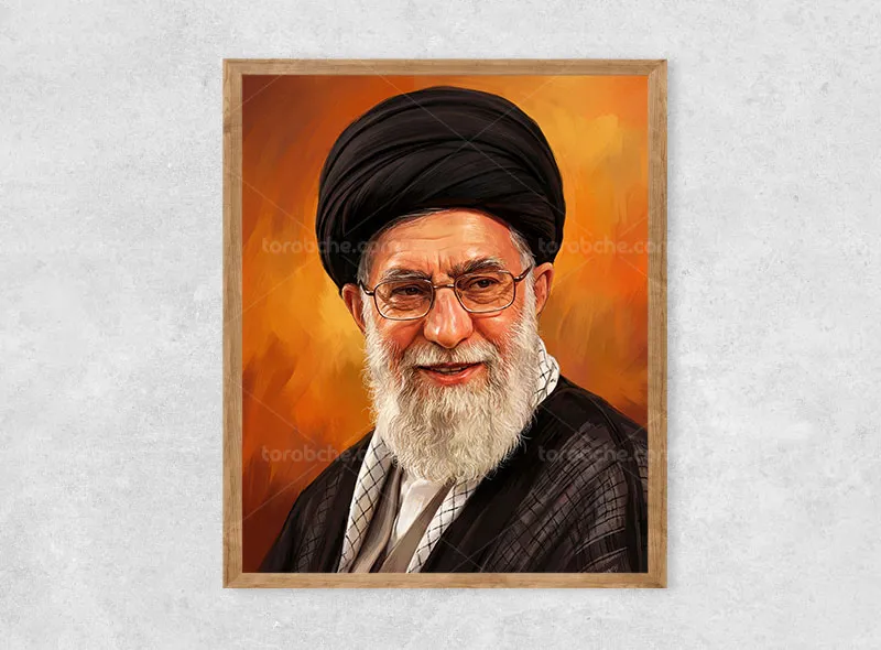 نقاشی دیجیتال شهید سید علی حسینی خامنهای