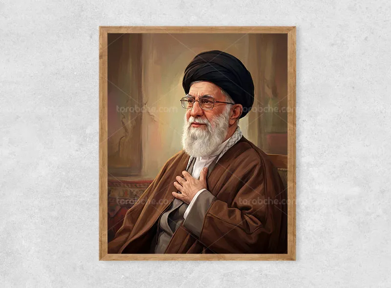 نقاشی دیجیتال شهید راه حق امام خامنه ای (ره)