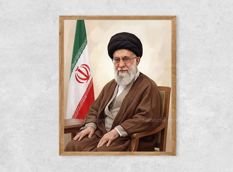 نقاشی حضرت آیت الله العظمی سید علی حسینی خامنه ای