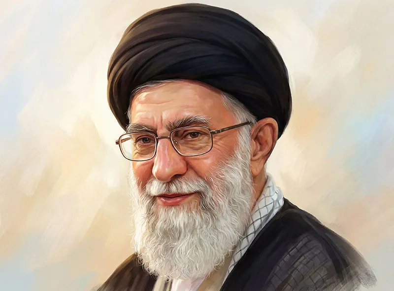 پرتره دیجیتال شهید سید علی خامنه ای (ره)