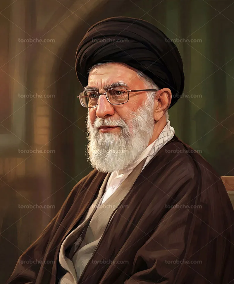 نقاشی شهید حضرت آیت الله سید علی خامنهای