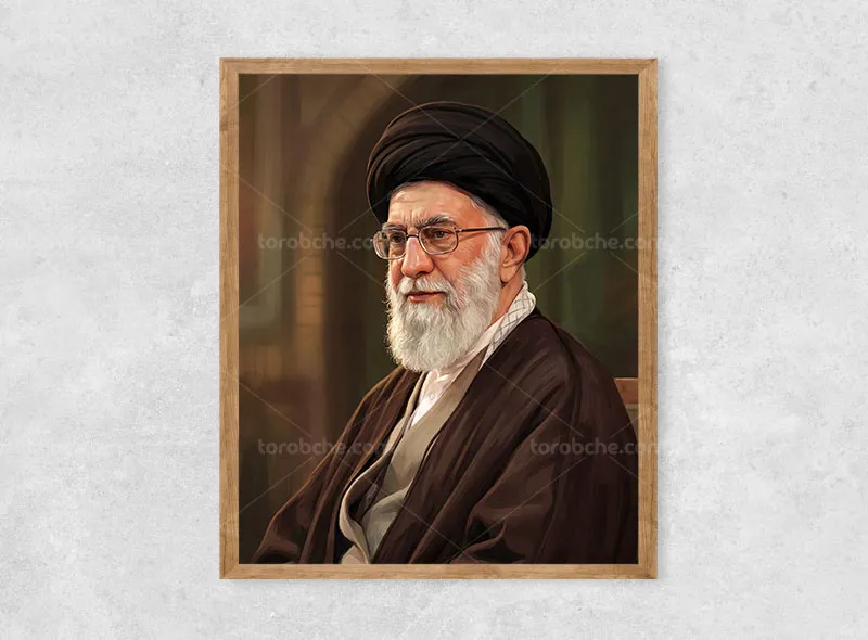 نقاشی شهید حضرت آیت الله سید علی خامنهای