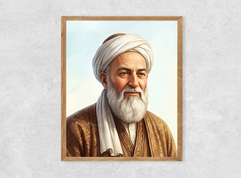 نقاشی حکیم ابوالقاسم فردوسی
