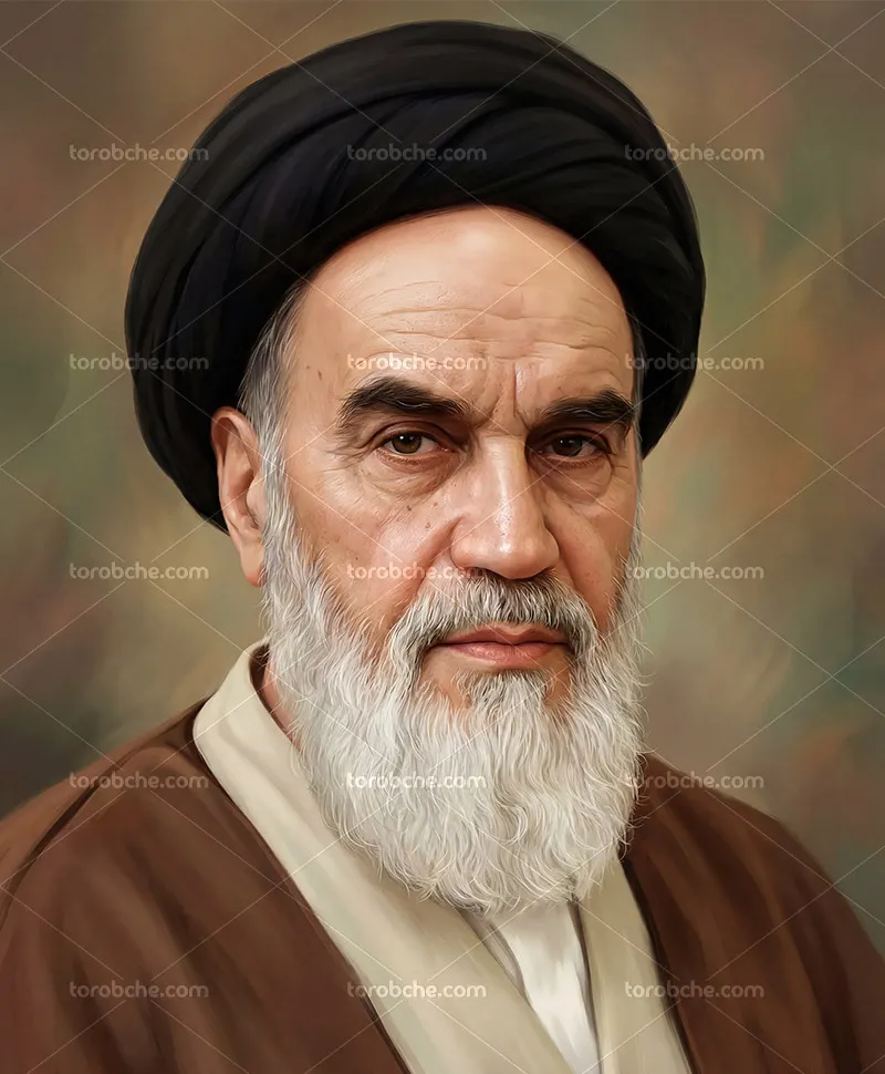 نقاشی آیت الله سید روح الله موسوی خمینی (ره)