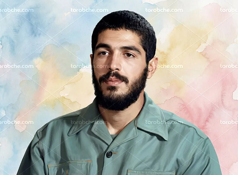 نقاشی شهید ابراهیم هادی