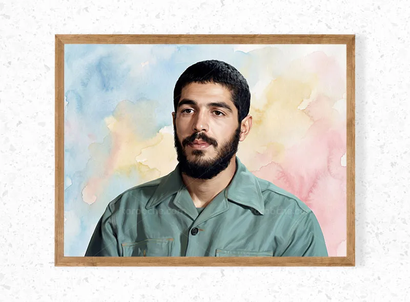 نقاشی شهید ابراهیم هادی