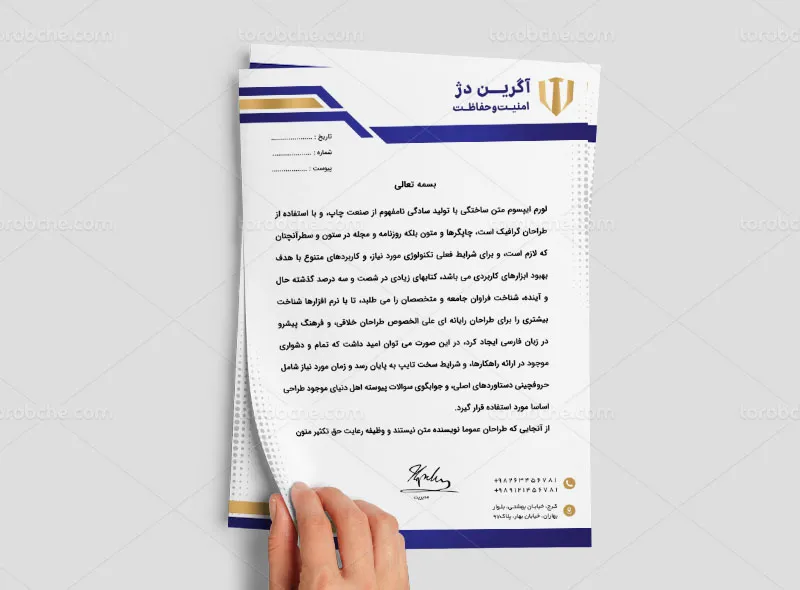 سربرگ شرکت بادیگارد