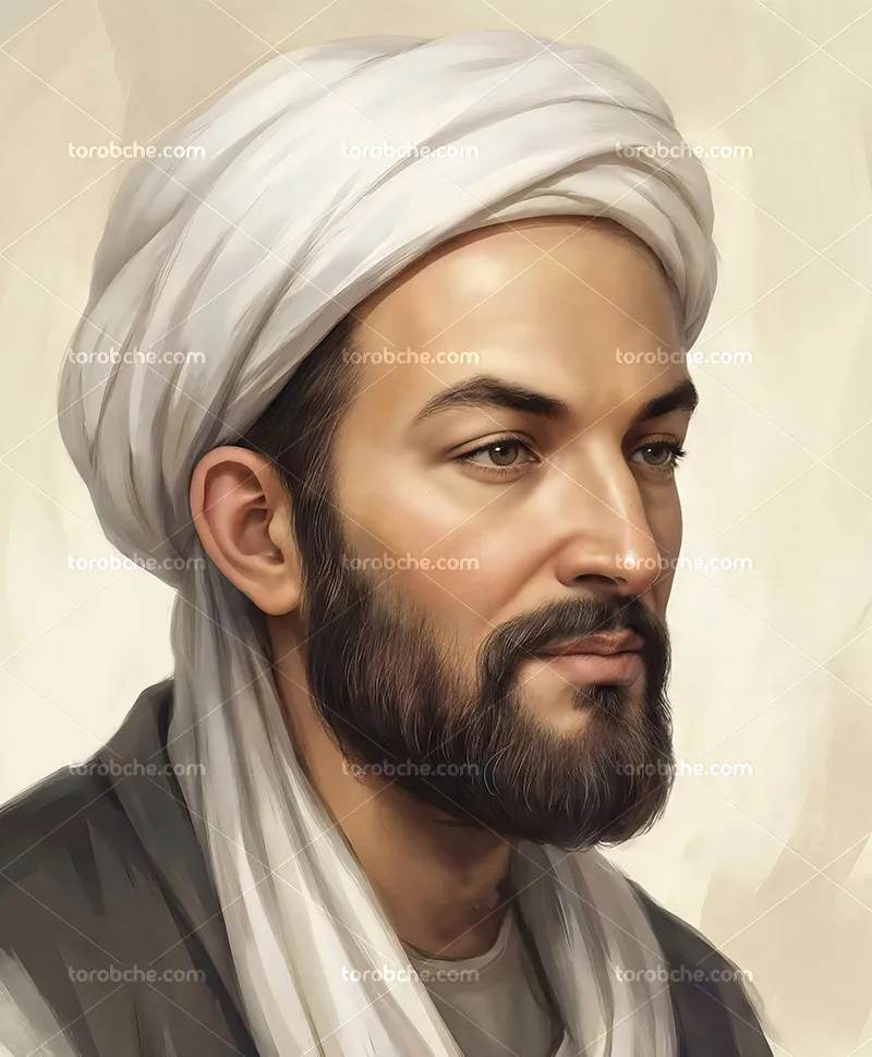 طرح نقاشی دیجیتال ابوعلی سینا