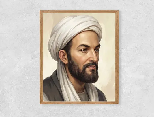 طرح نقاشی دیجیتال ابوعلی سینا