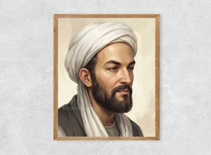 طرح نقاشی دیجیتال ابوعلی سینا