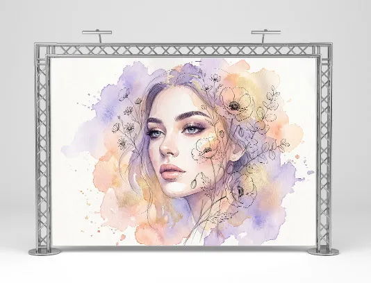 طرح پوستر جذاب و مینیمال برای سالن زیبایی