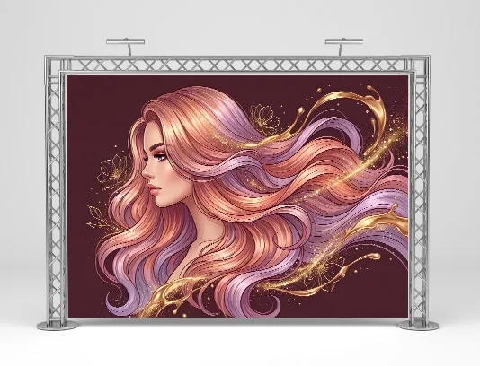 طرح پوستر انتزاعی سالن زیبایی